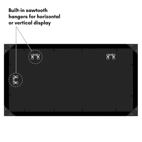 Americanflat frame holding poster showing gallery-style presentation benefit