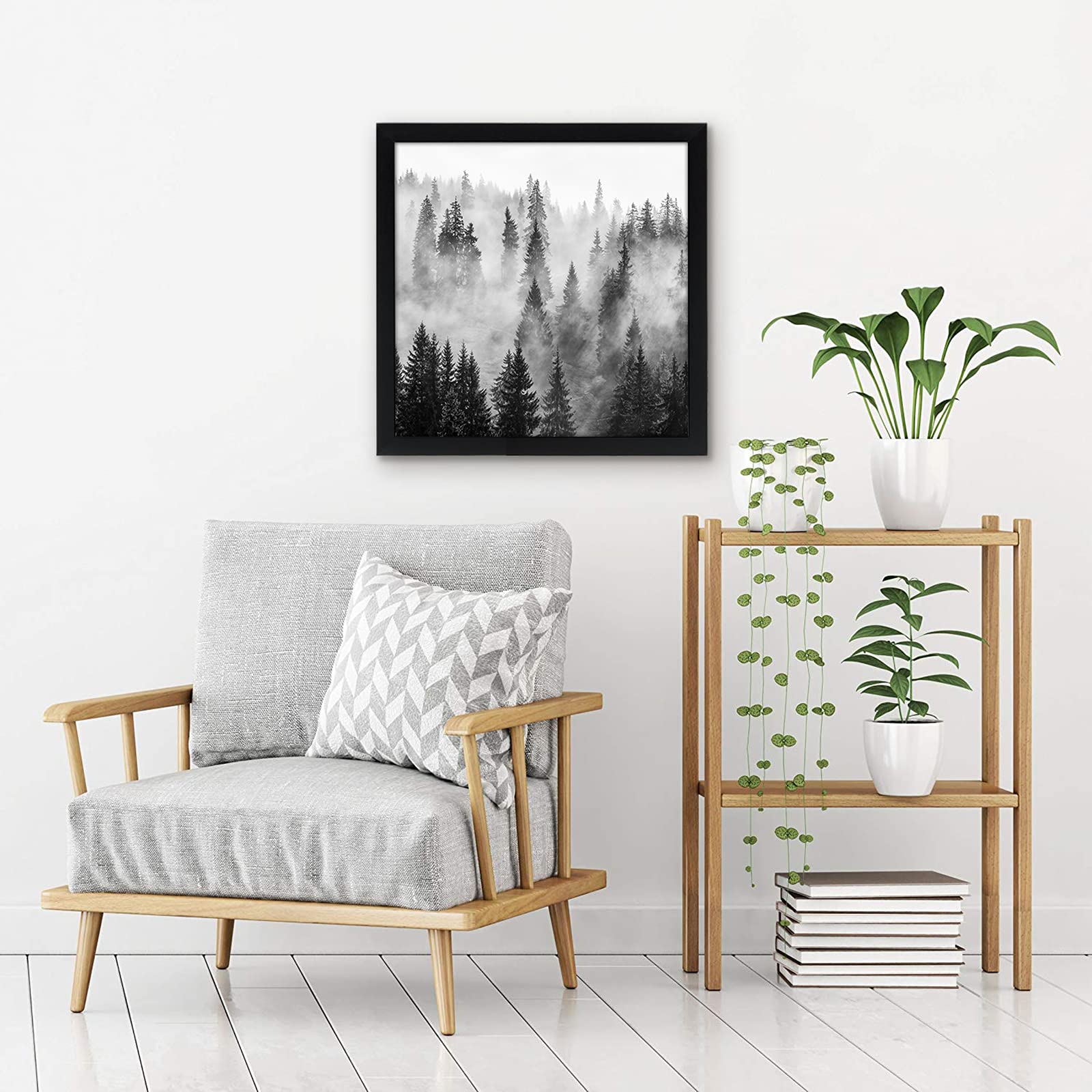 Americanflat framed art hung on living room wall illustrating gallery-style impact
