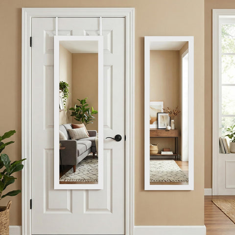 Americanflat front view white frame showing clean modern look and space benefit