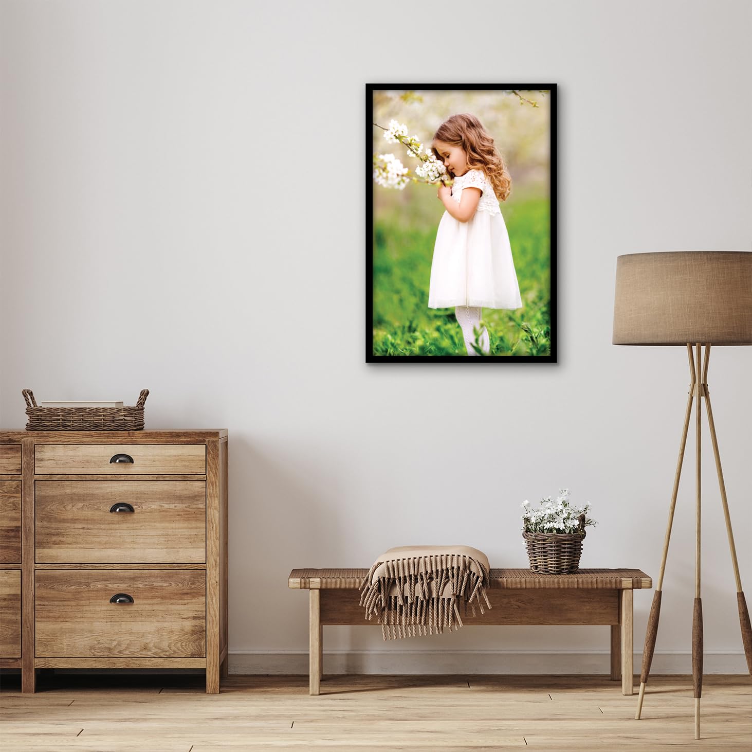 Americanflat multiple frames on a gallery wall showing coordinated look and versatile styling benefit