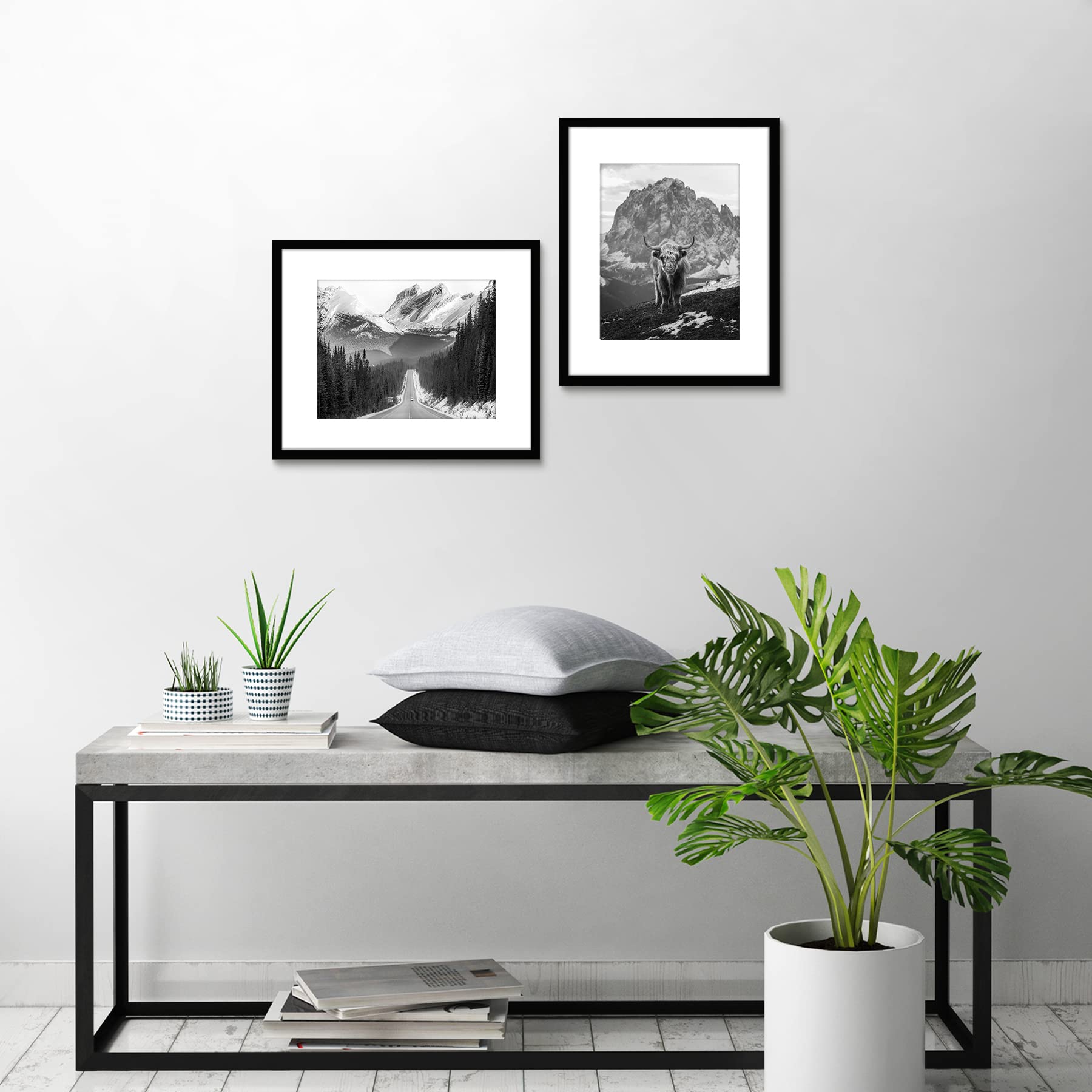 Americanflat frame hung horizontally showing stable mounting and polished look