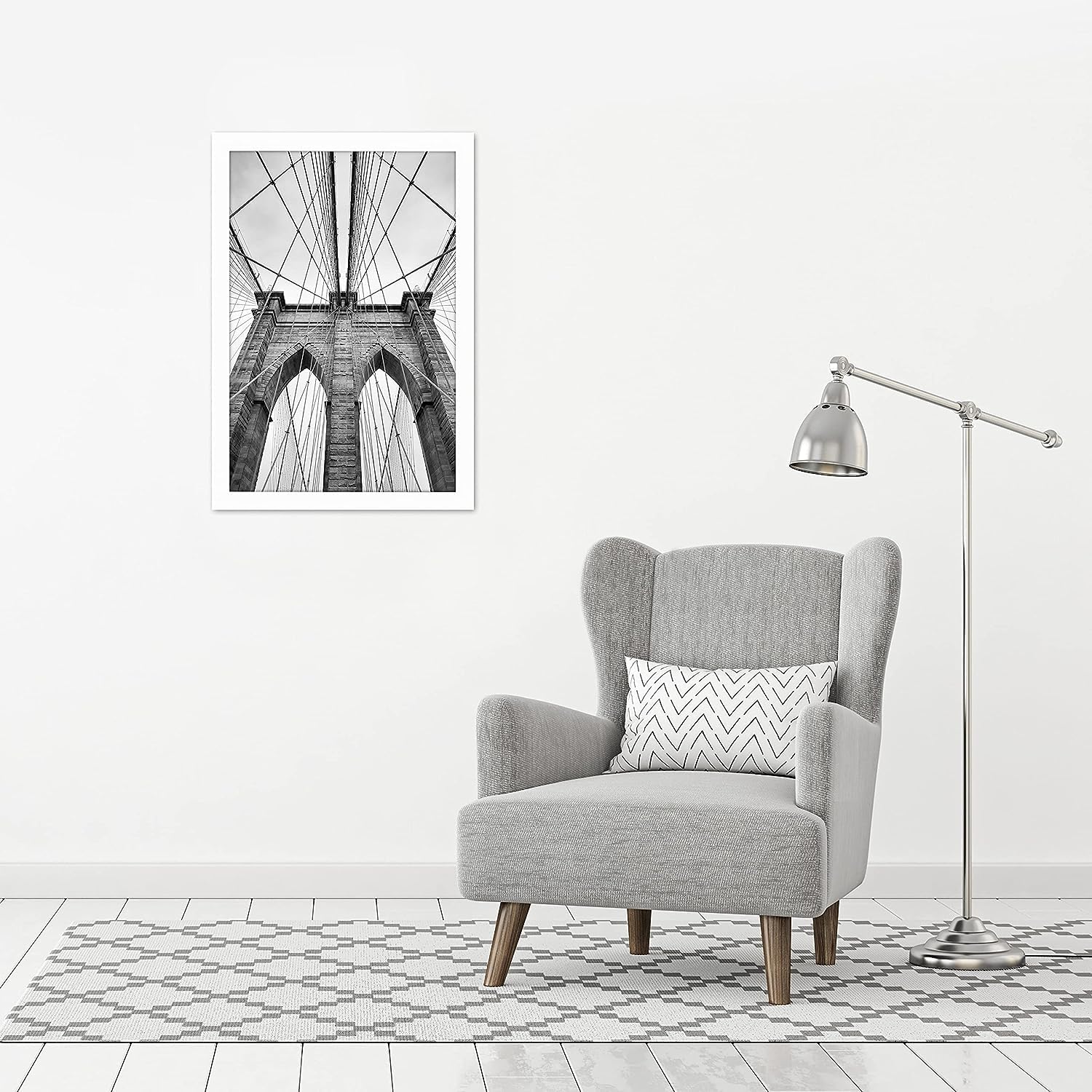 Americanflat horizontally displayed frame in a gallery grouping for cohesive styling