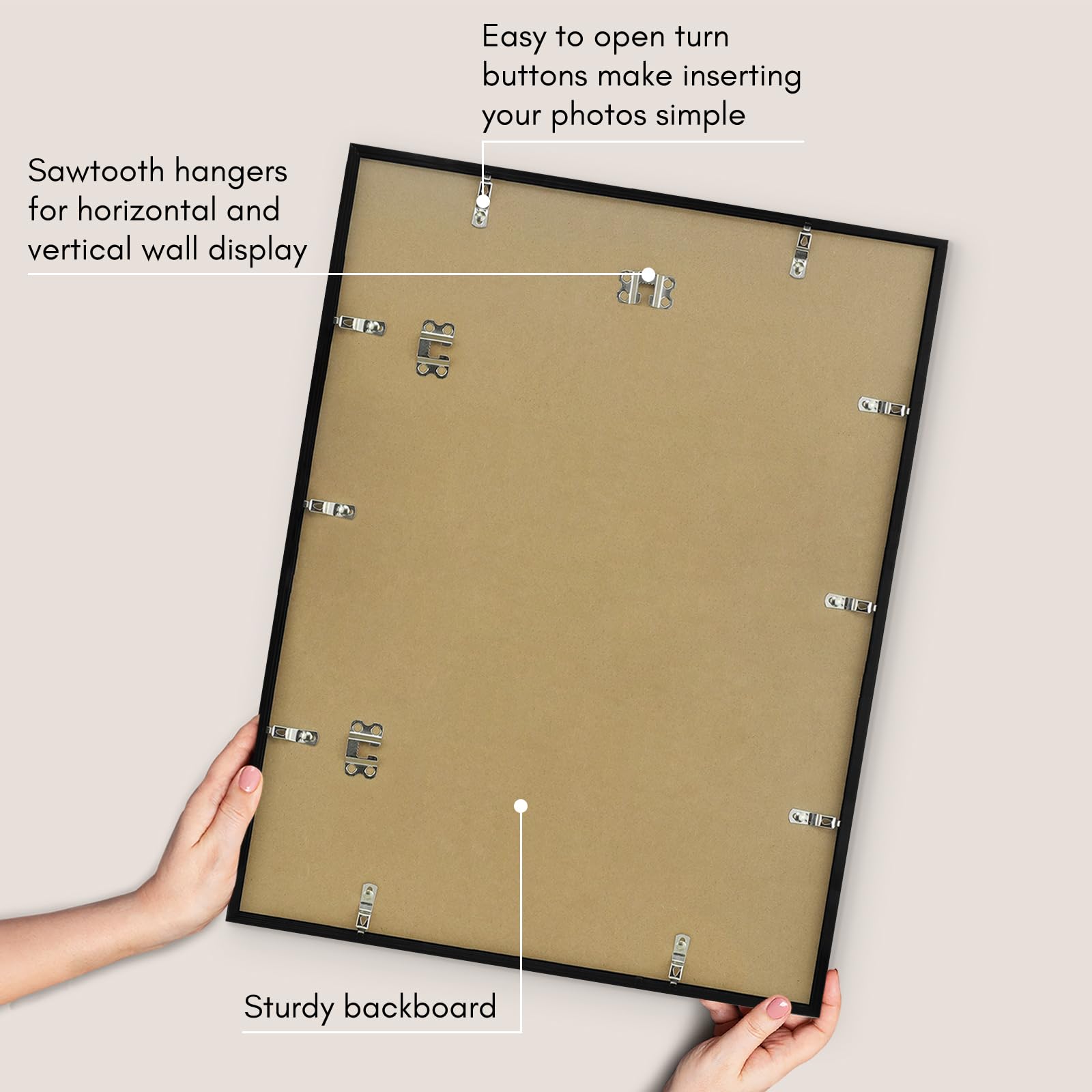 Americanflat frame in use on wall demonstrating versatile display and styling benefit