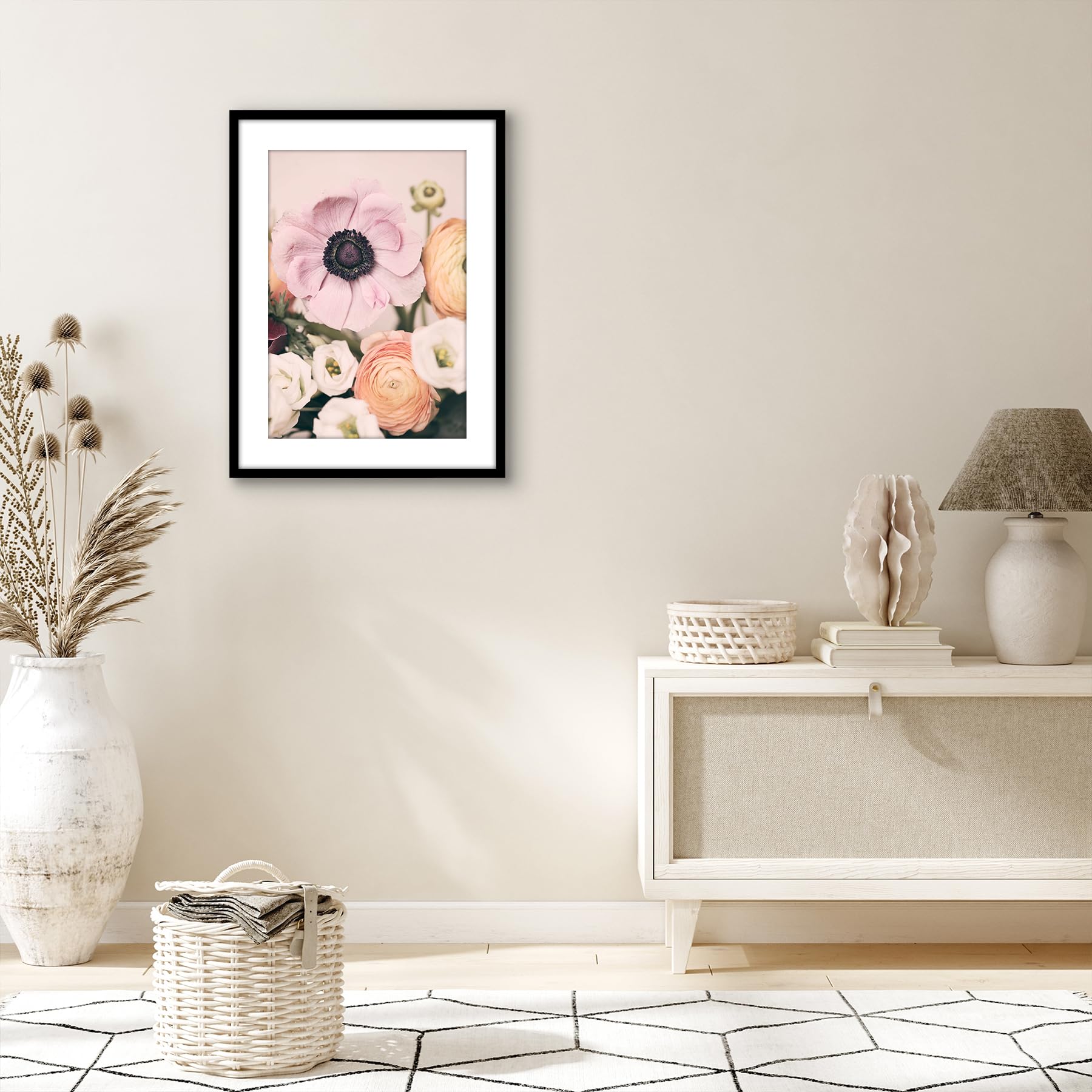 Americanflat in living room setting adding modern gallery-style decor benefit