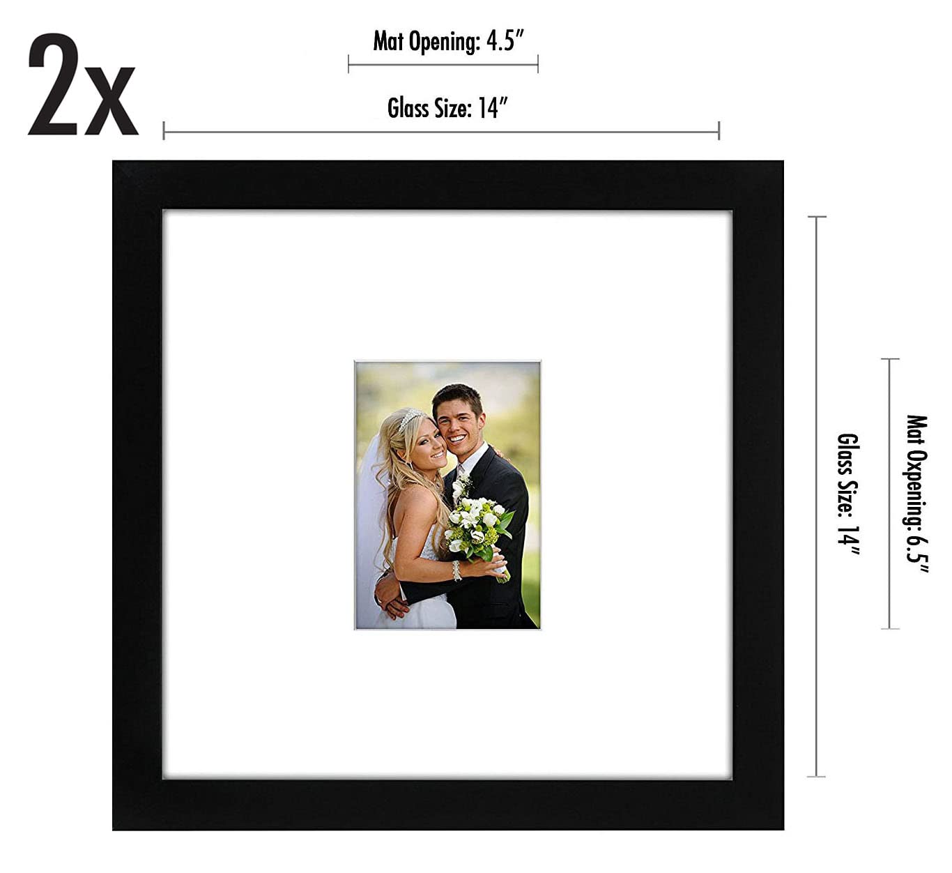 Americanflat lifestyle shot of frames with wedding photo enhancing home décor and memory display
