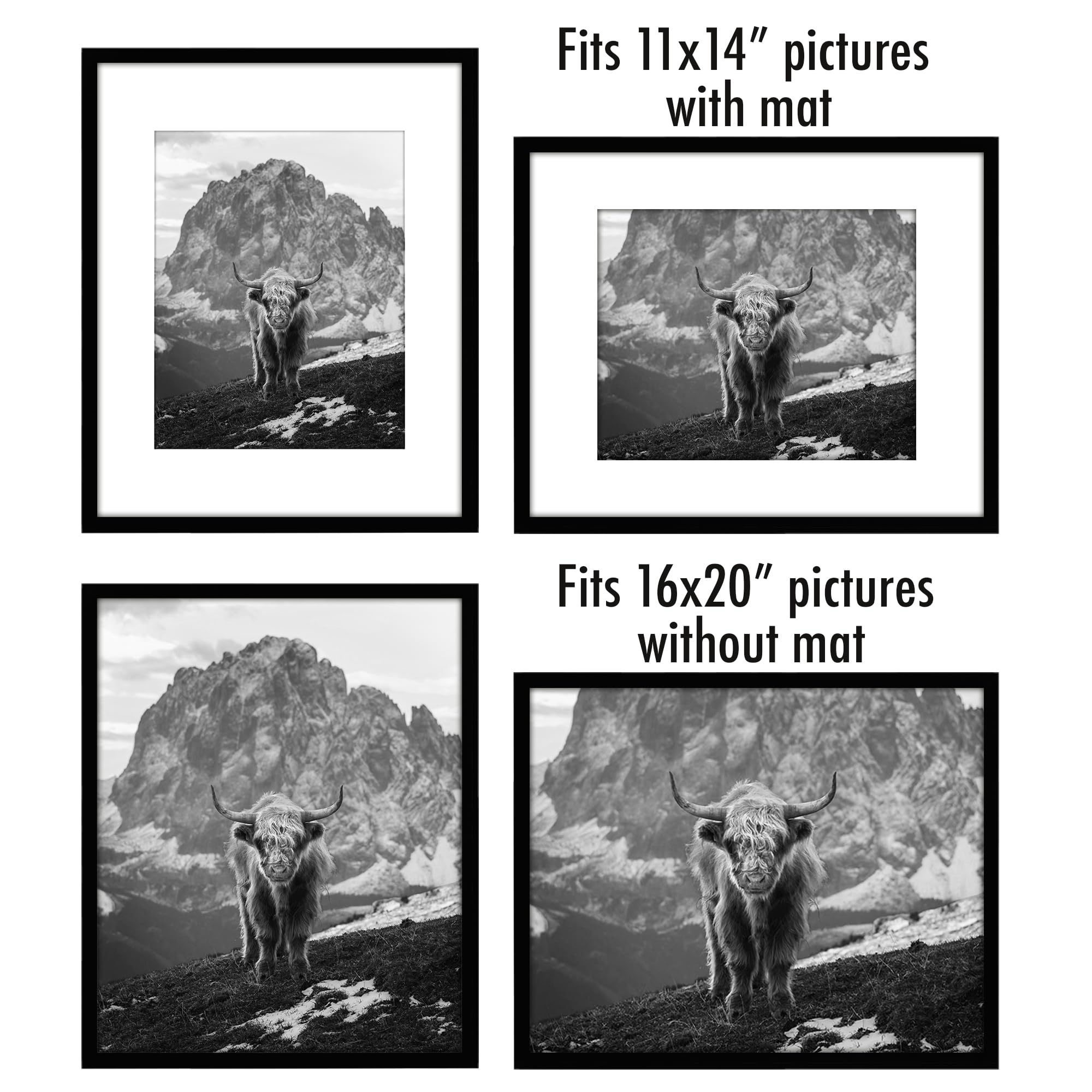Americanflat matted 11x14 display demonstrating gallery-style presentation benefit