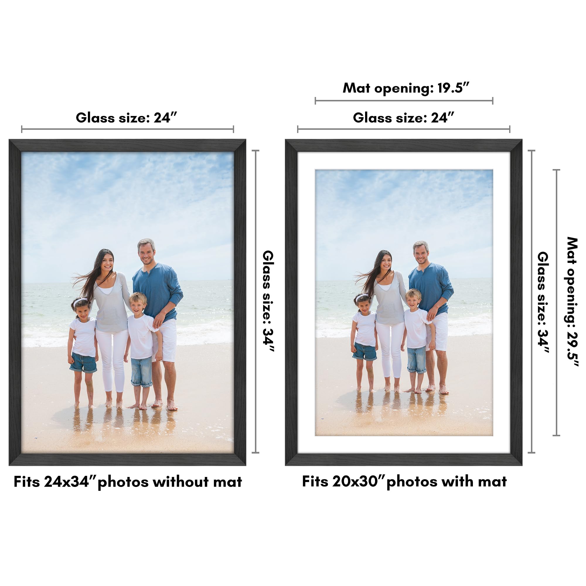 Americanflat matted 20x30 display highlighting clean border and refined presentation