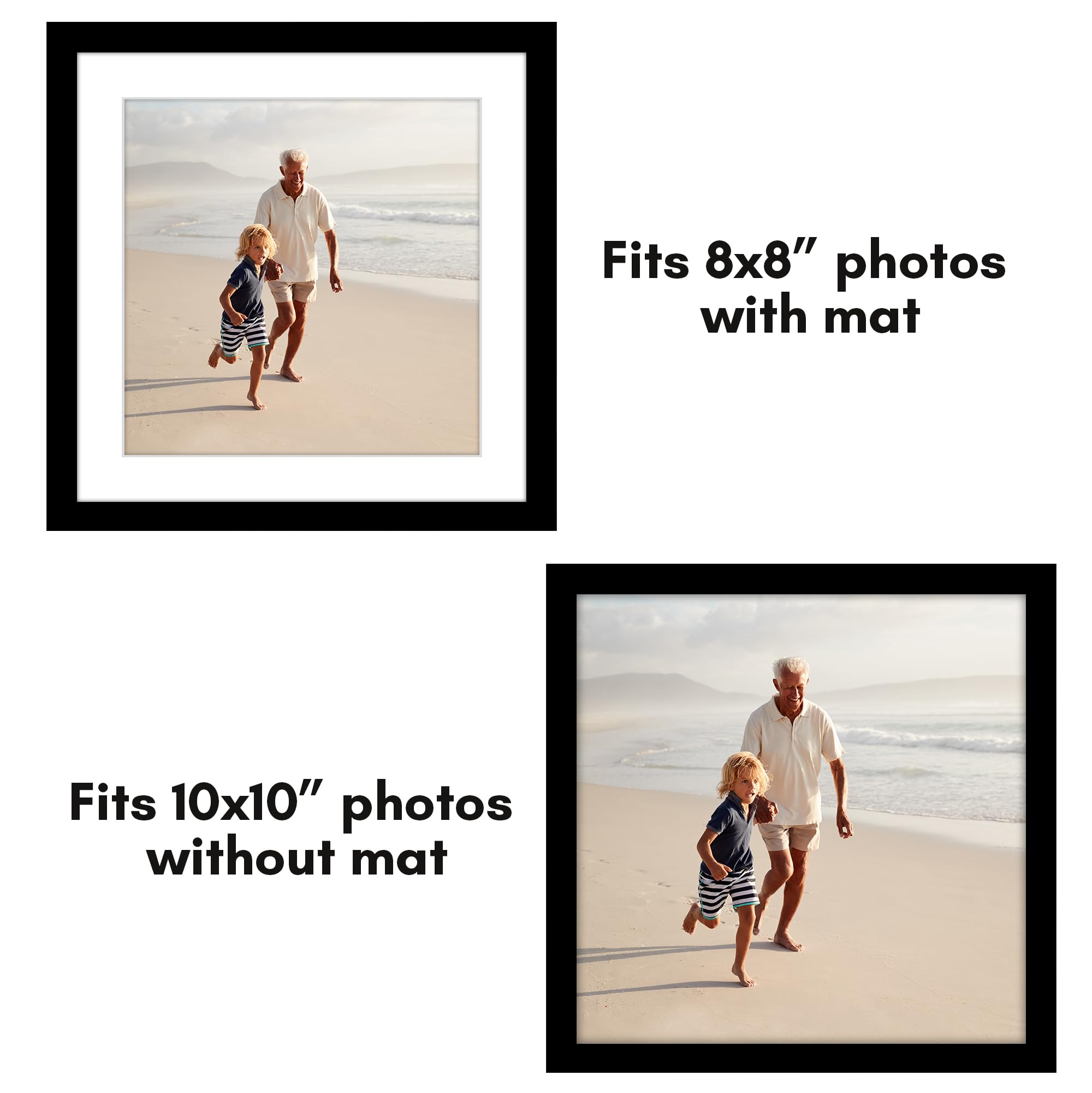 Americanflat matted 8x8 display demonstrating centered artwork emphasis