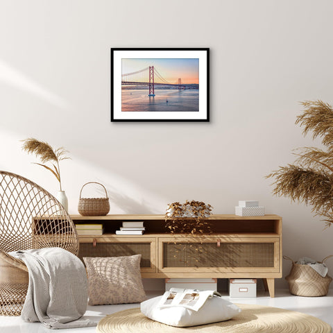 Americanflat frame hung vertical and horizontal to demonstrate versatile placement