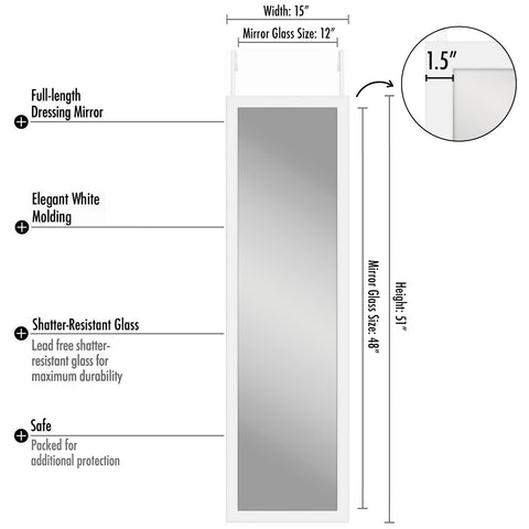 Americanflat metal over-the-door bracket detail showing secure mounting benefit