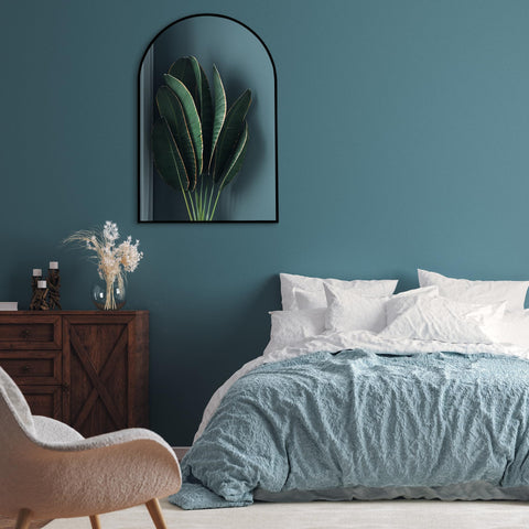 Americanflat mirror reflection detail highlighting crisp glass clarity and decor boost benefit