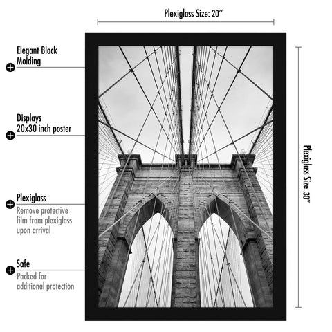 Americanflat scale comparison with print to show true 20x30 size and visual impact