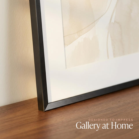 Americanflat frame beside ruler to show scale and 16x20 outer dimensions clearly