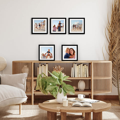 Americanflat frame next to hand showing size scale for easy visual planning