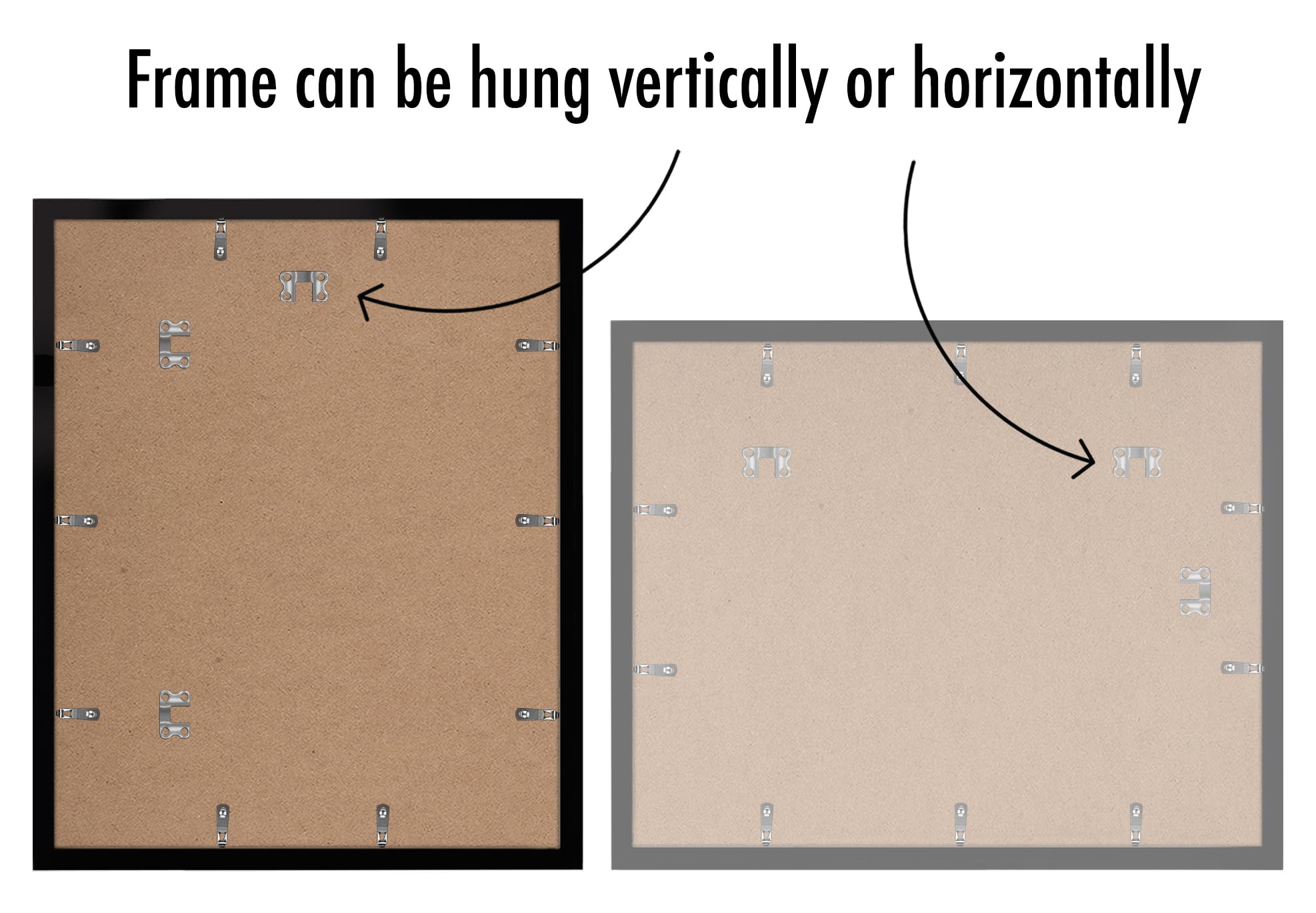 Americanflat frame hung vertically showing versatile orientation and neat fit