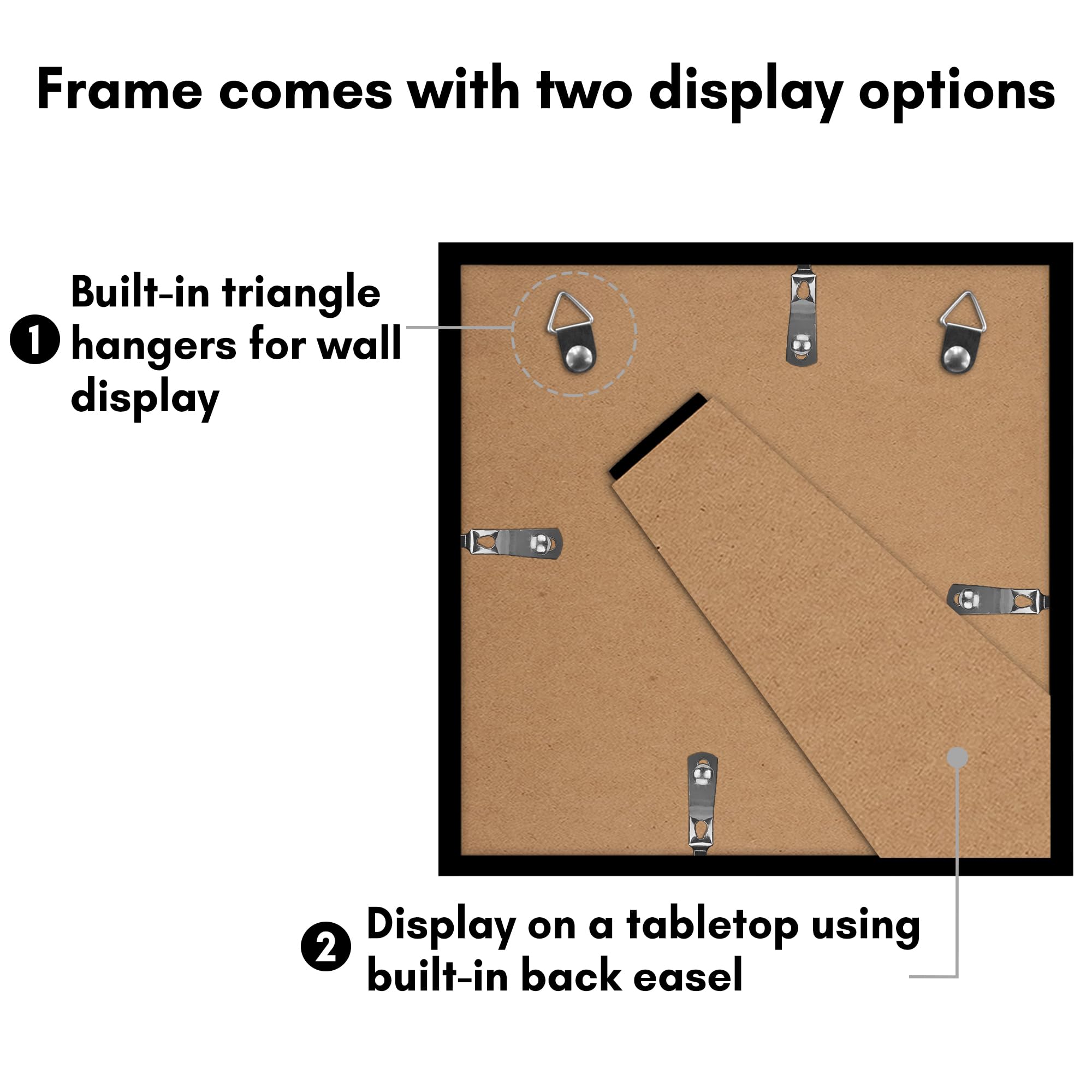 Americanflat wall collage display of five frames creating cohesive gallery benefit