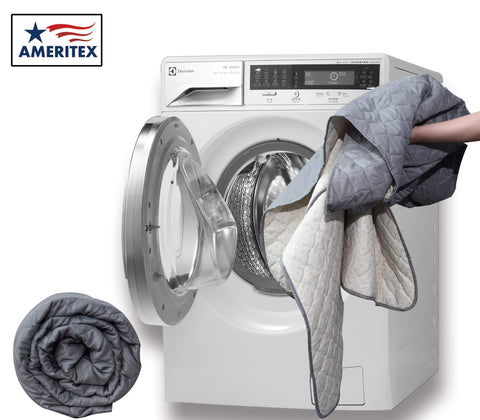 Ameritex with pet on recliner preventing hair and stains effectively