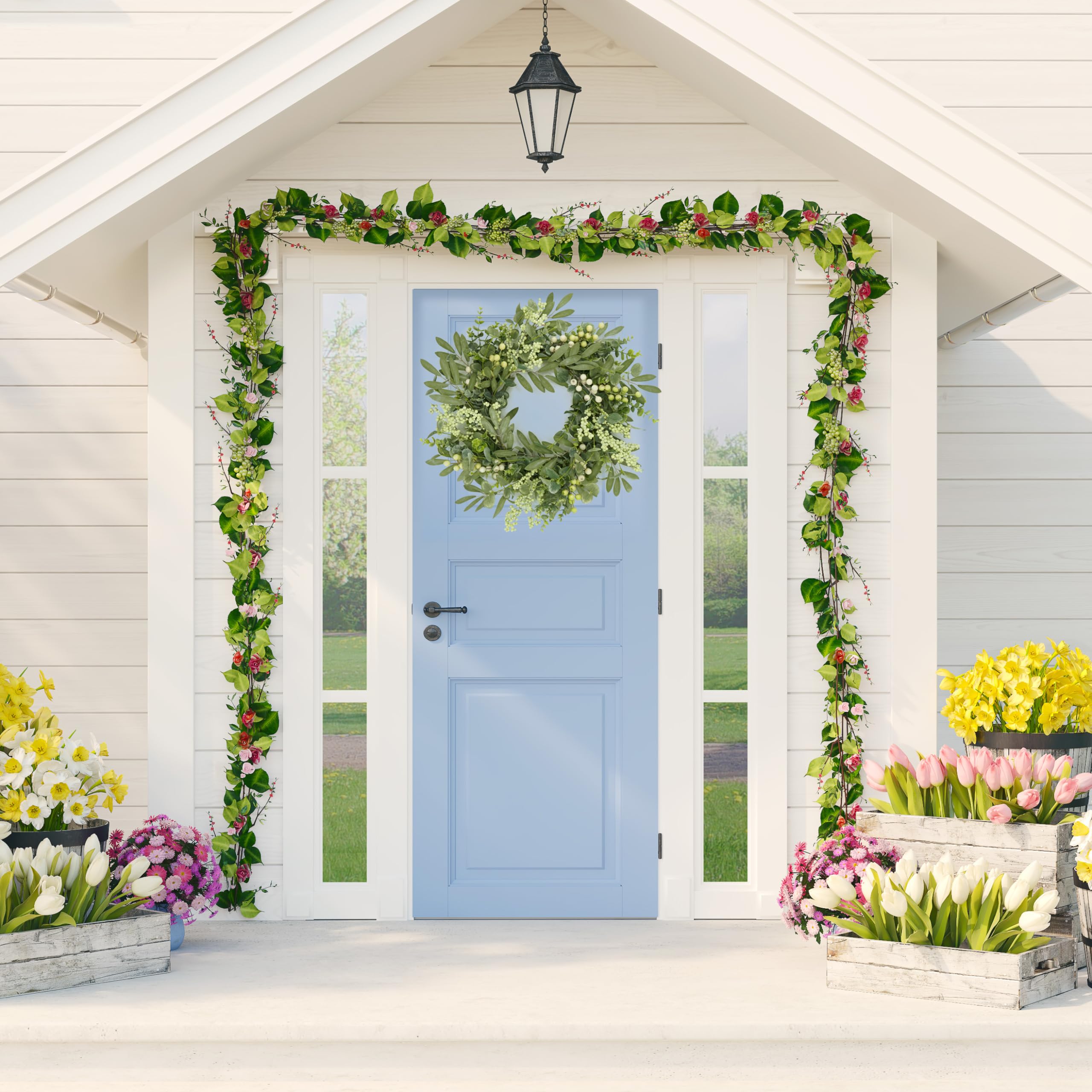 AMF0RESJ hanging on a porch demonstrating outdoor curb appeal