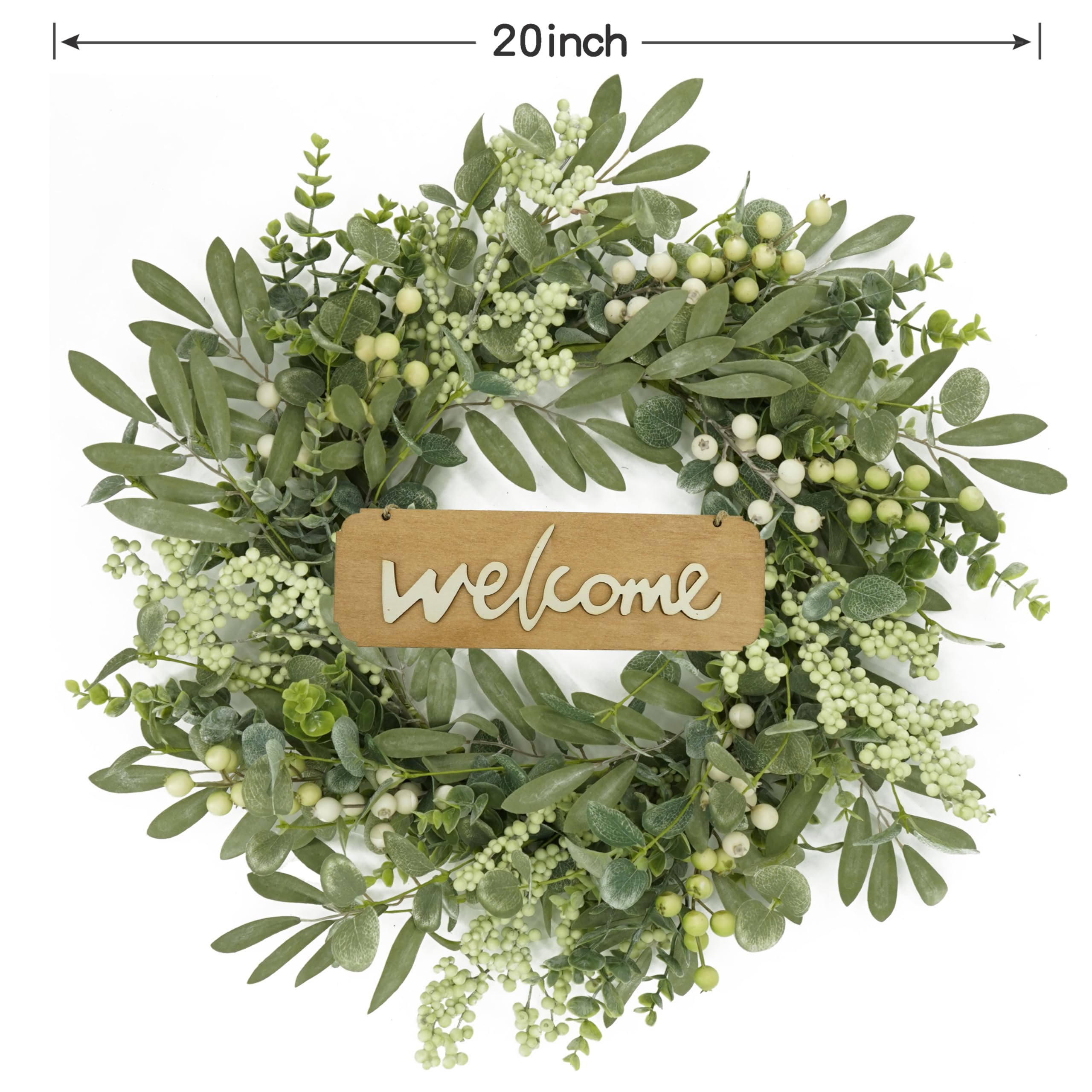 AMF0RESJ side profile showing wreath depth and layered foliage
