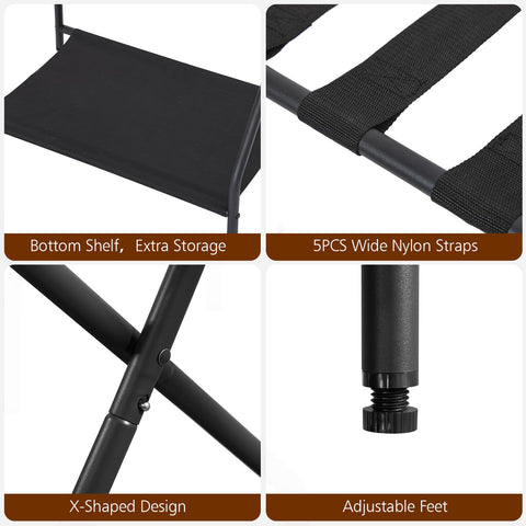 AMHANCIBLE adjustable feet close-up showing stability on uneven floors and balanced support benefit