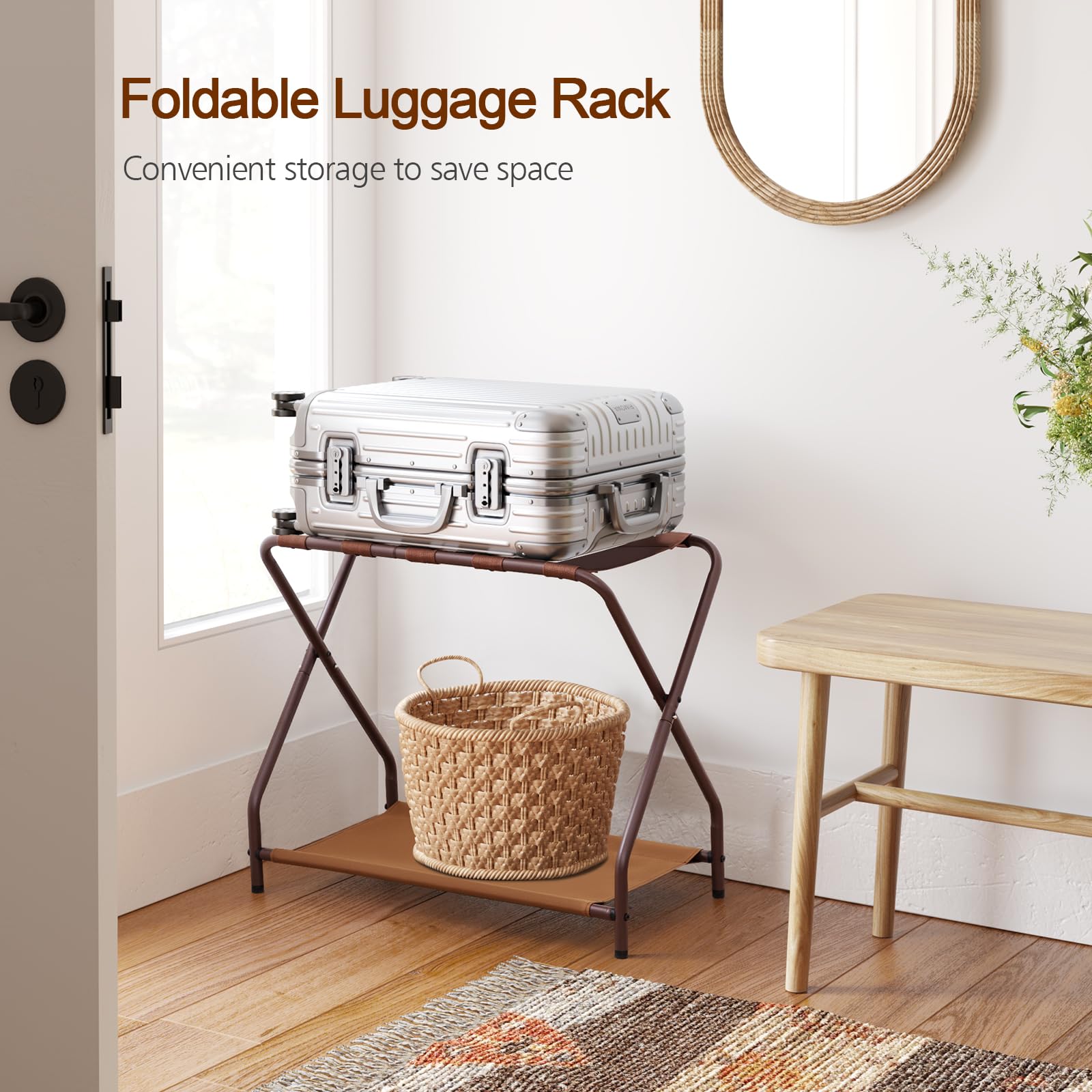 AMHANCIBLE folded flat for storage showing compactness and space savings