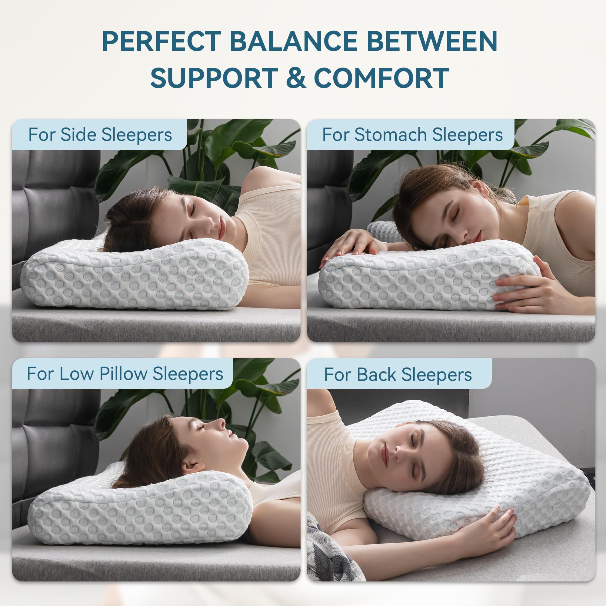 AMICLIBER memory foam close-up texture demonstrating slow-rebound cushioning benefit