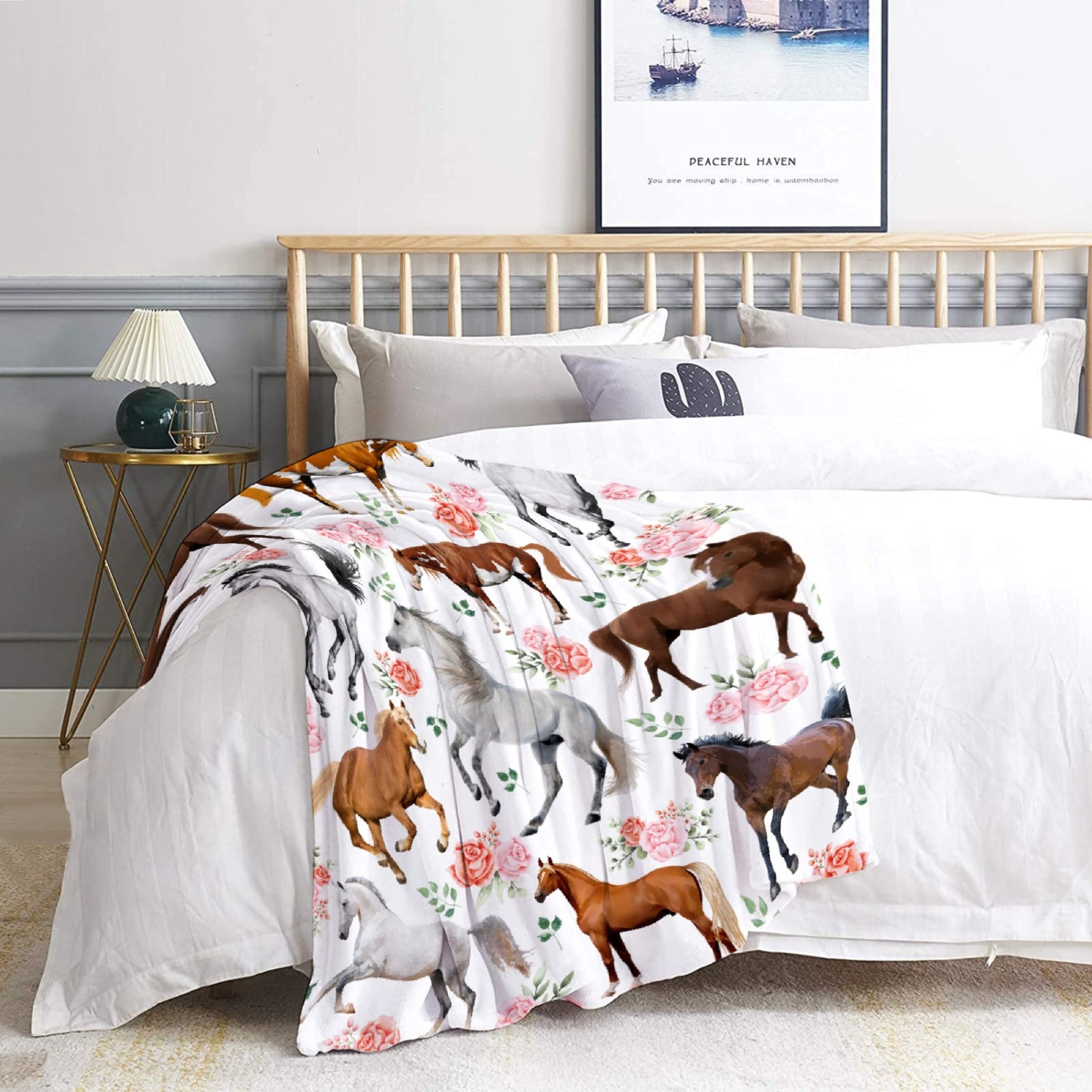 Amilient horse floral size comparison showing available dimensions