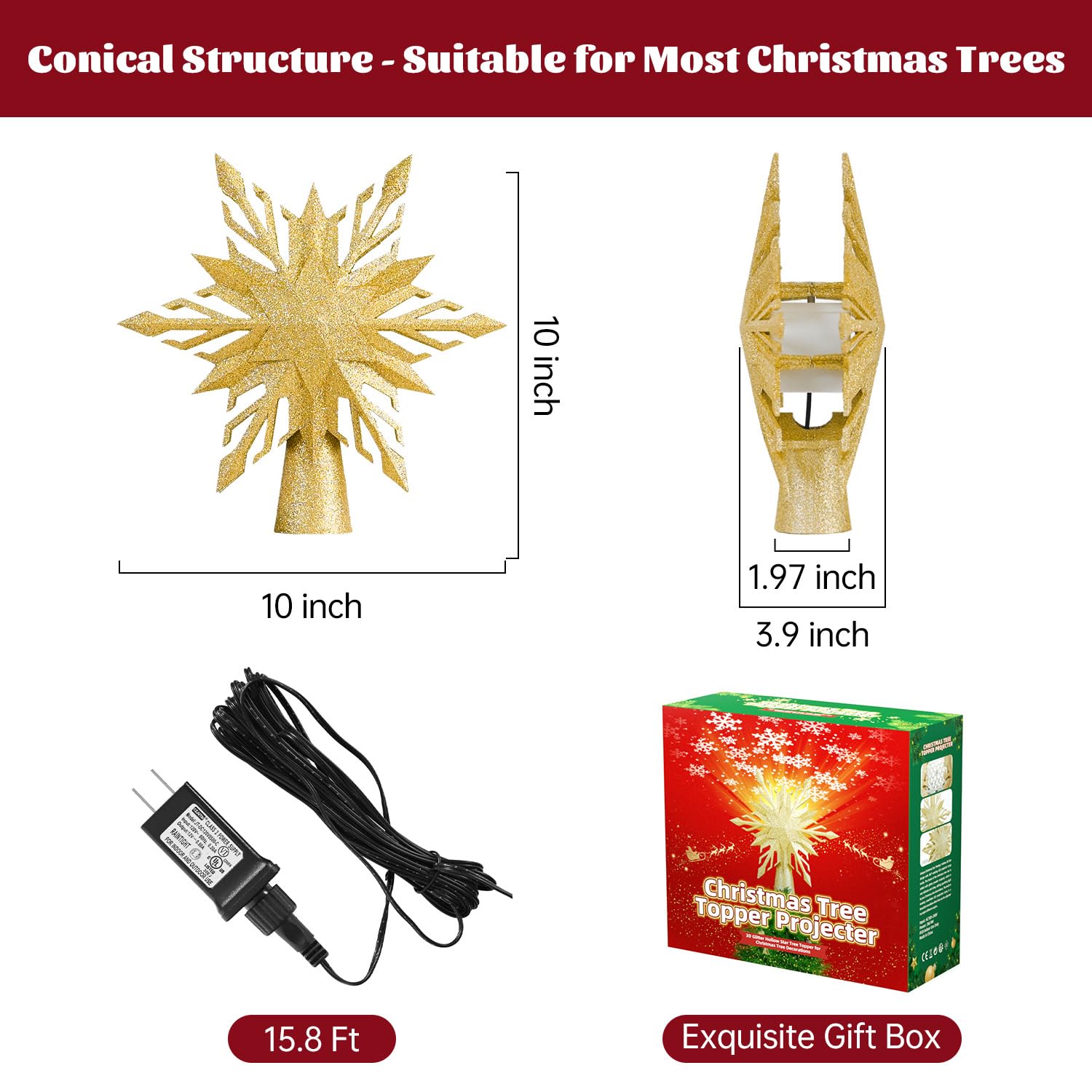 AmkGan packaged star in gift box ready for gifting and safe seasonal storage