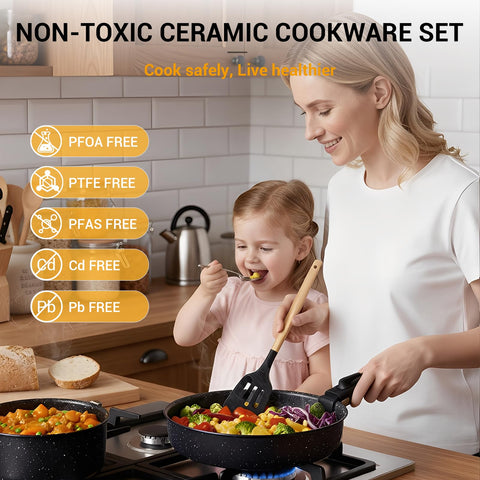 Ammeloo detachable handle locking mechanism detail showing secure fit for stovetop safety