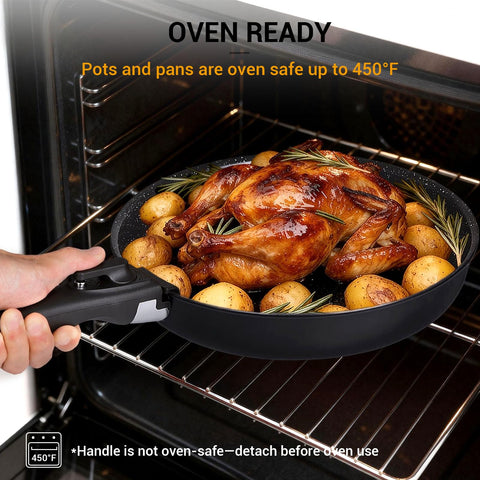 Ammeloo saucepan next to common items showing scale and portability benefit