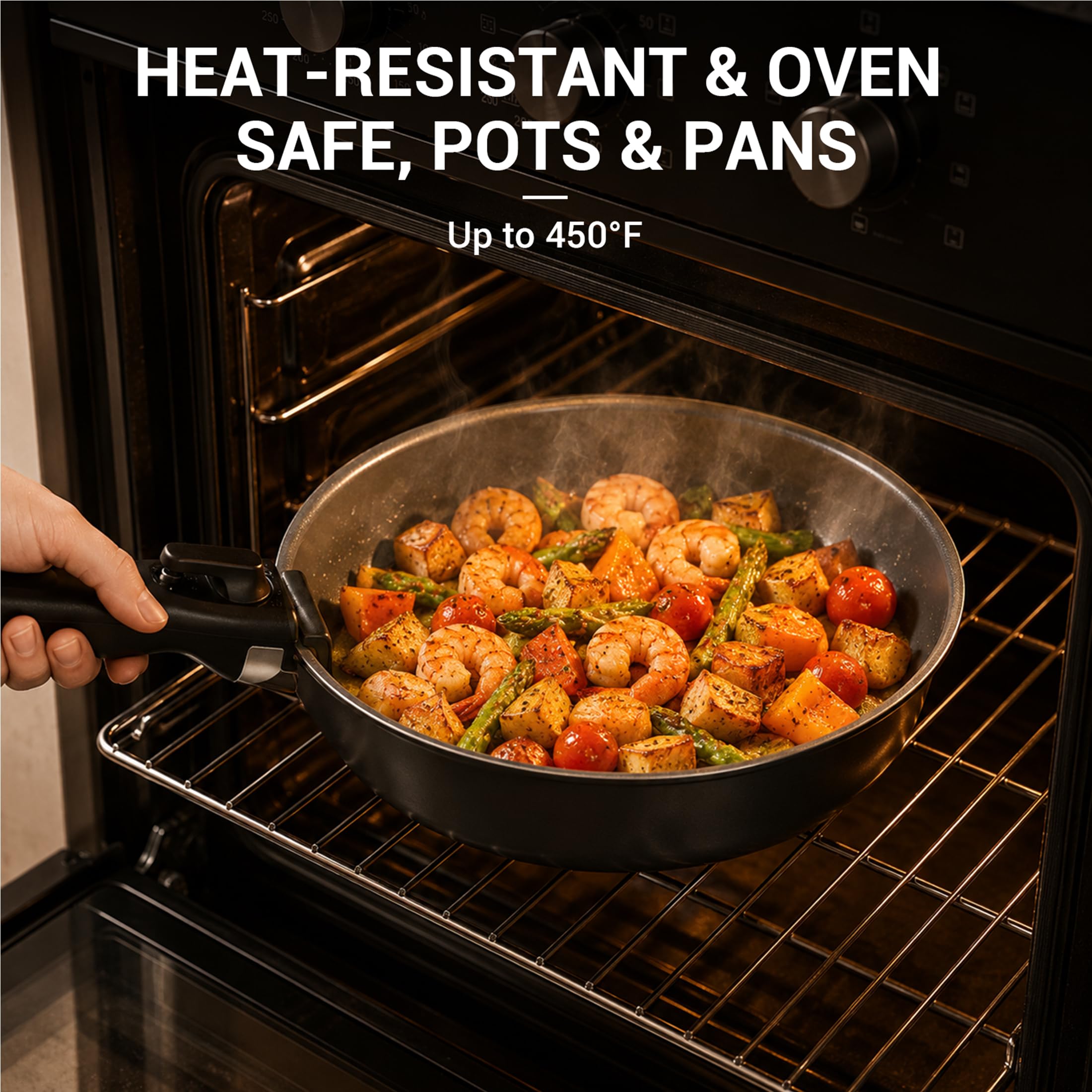 Ammeloo size and scale next to utensils conveying compact fit