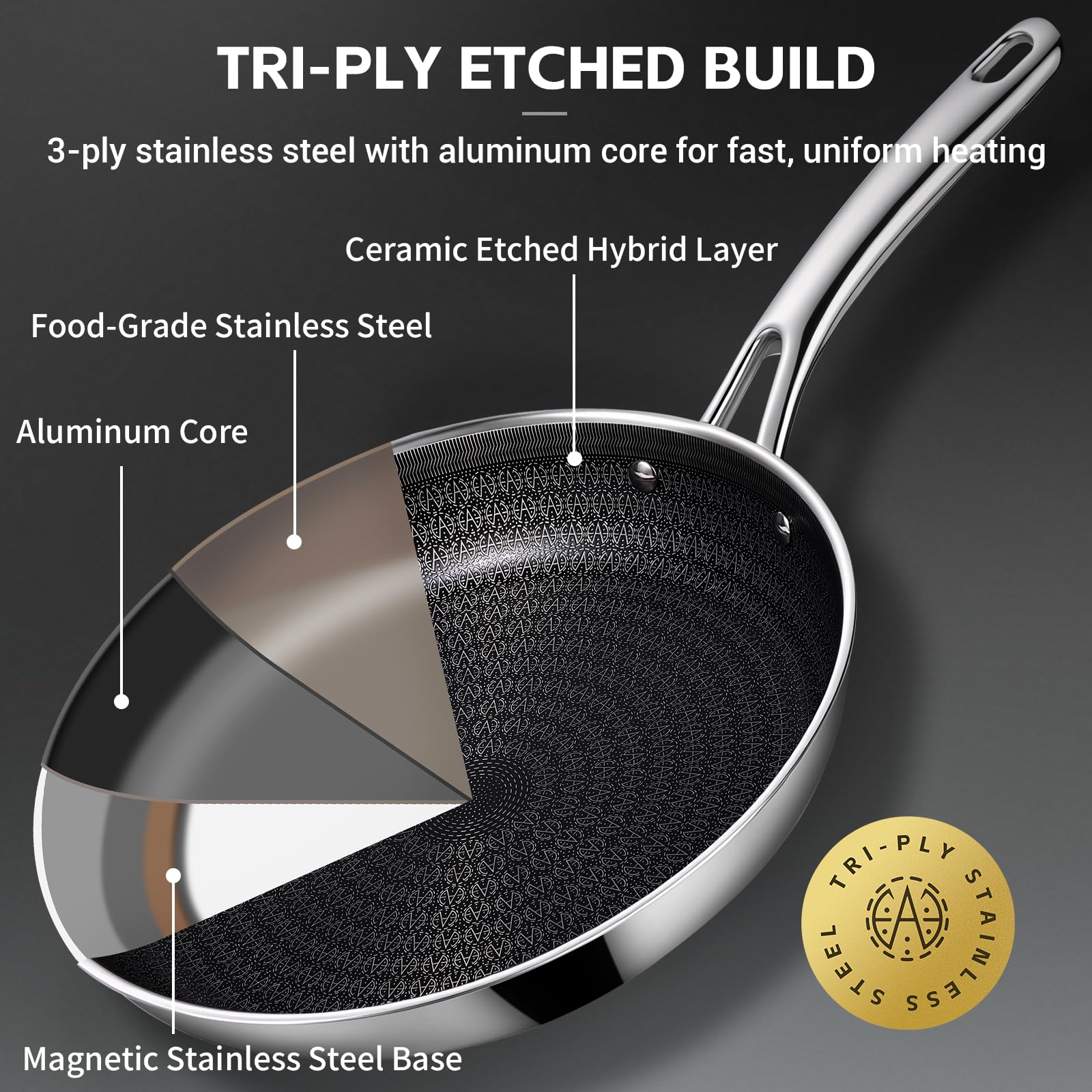 Ammeloo spoon, slotted turner and silicone utensil rest neatly arranged for convenience