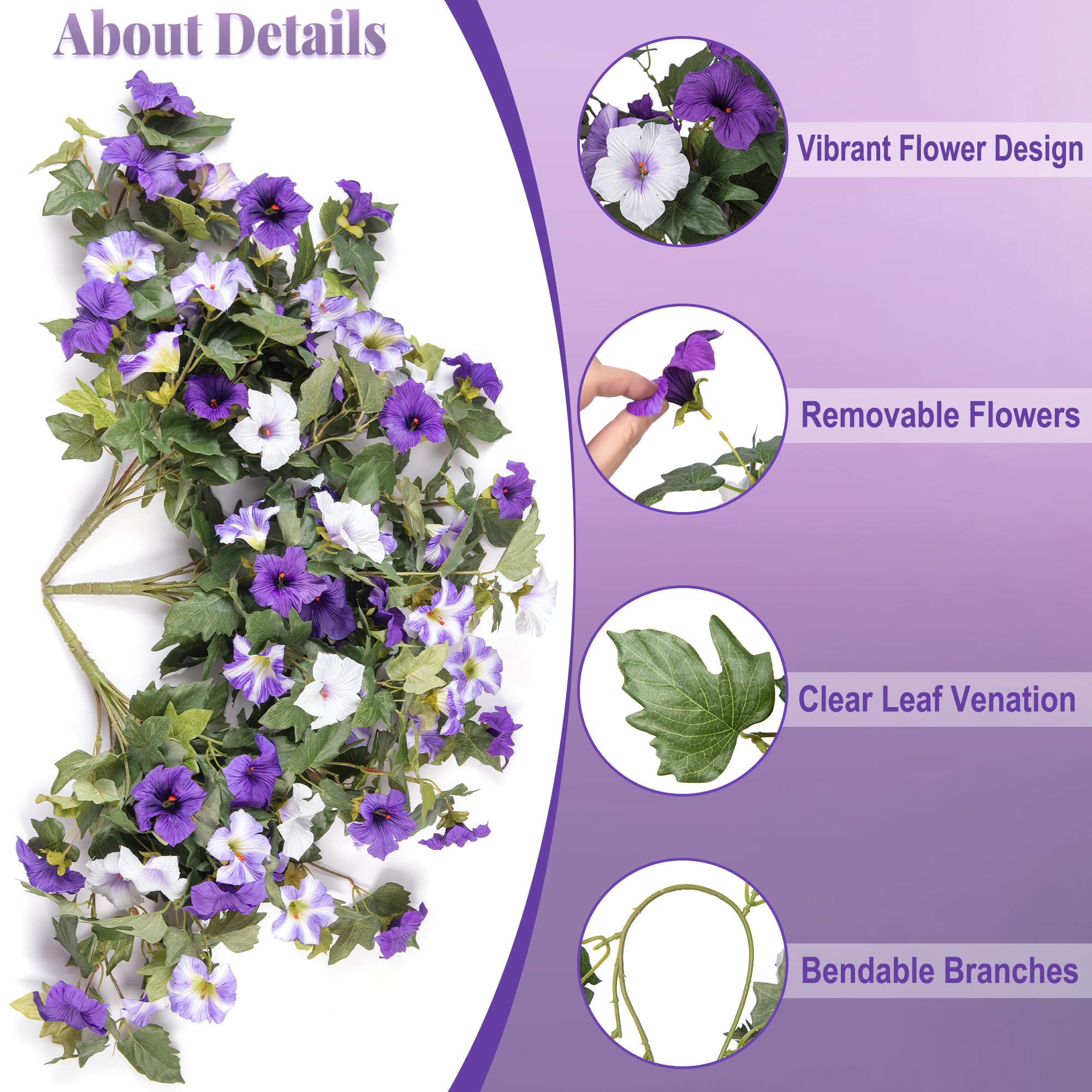 Ammyoo close-up of petal texture highlighting realistic look and natural depth