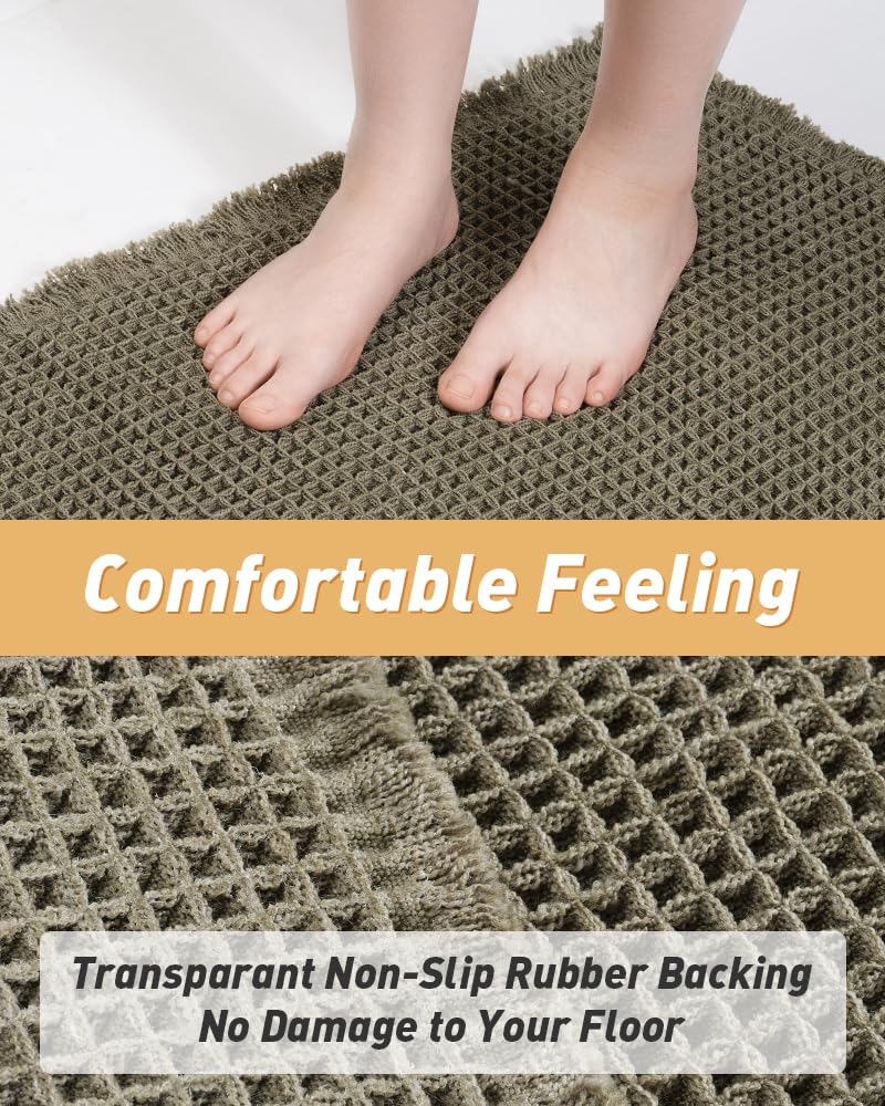 AMOAMI clear rubber backing detail demonstrating secure non-slip grip benefit