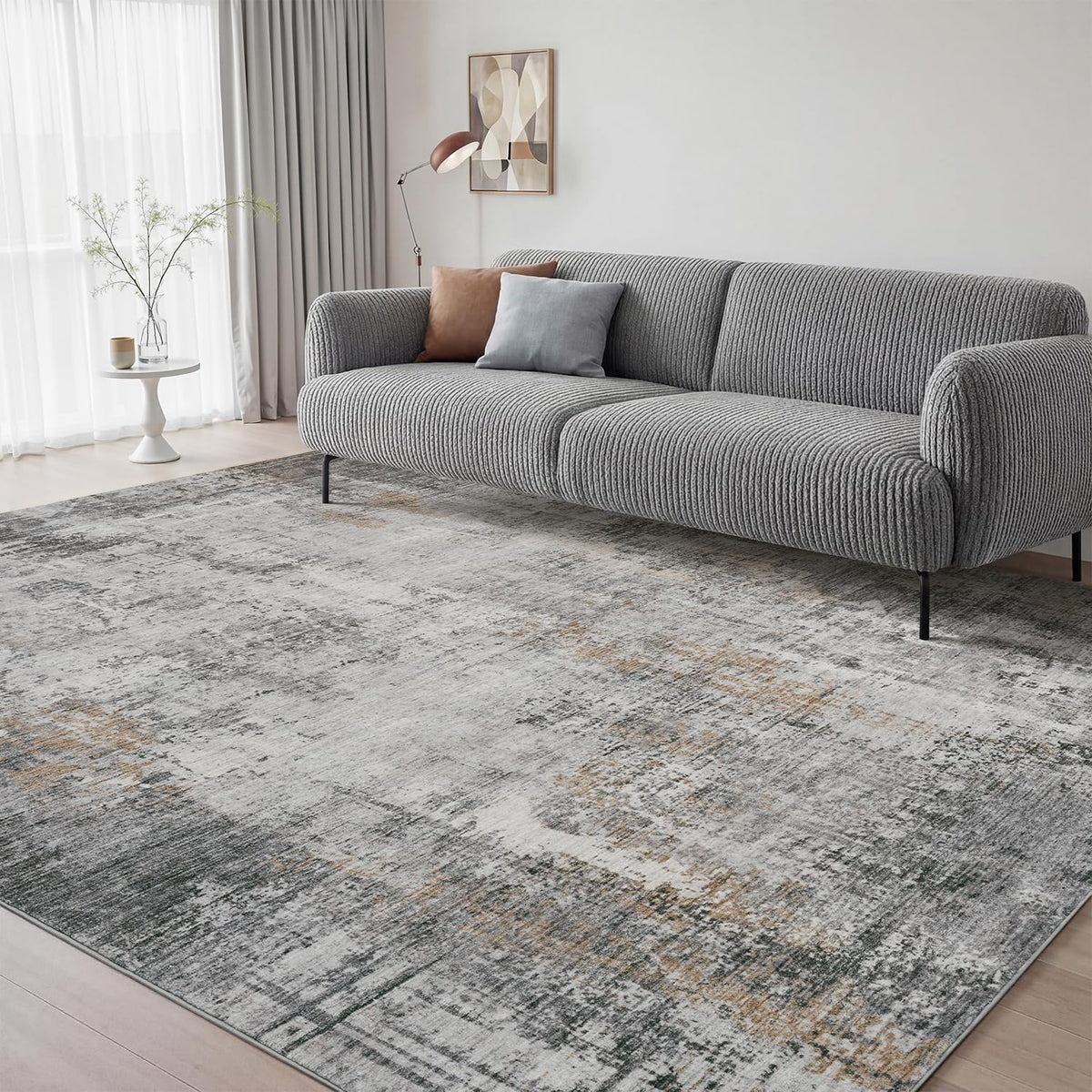 AMOAMI front view showing abstract grey pattern and modern appeal