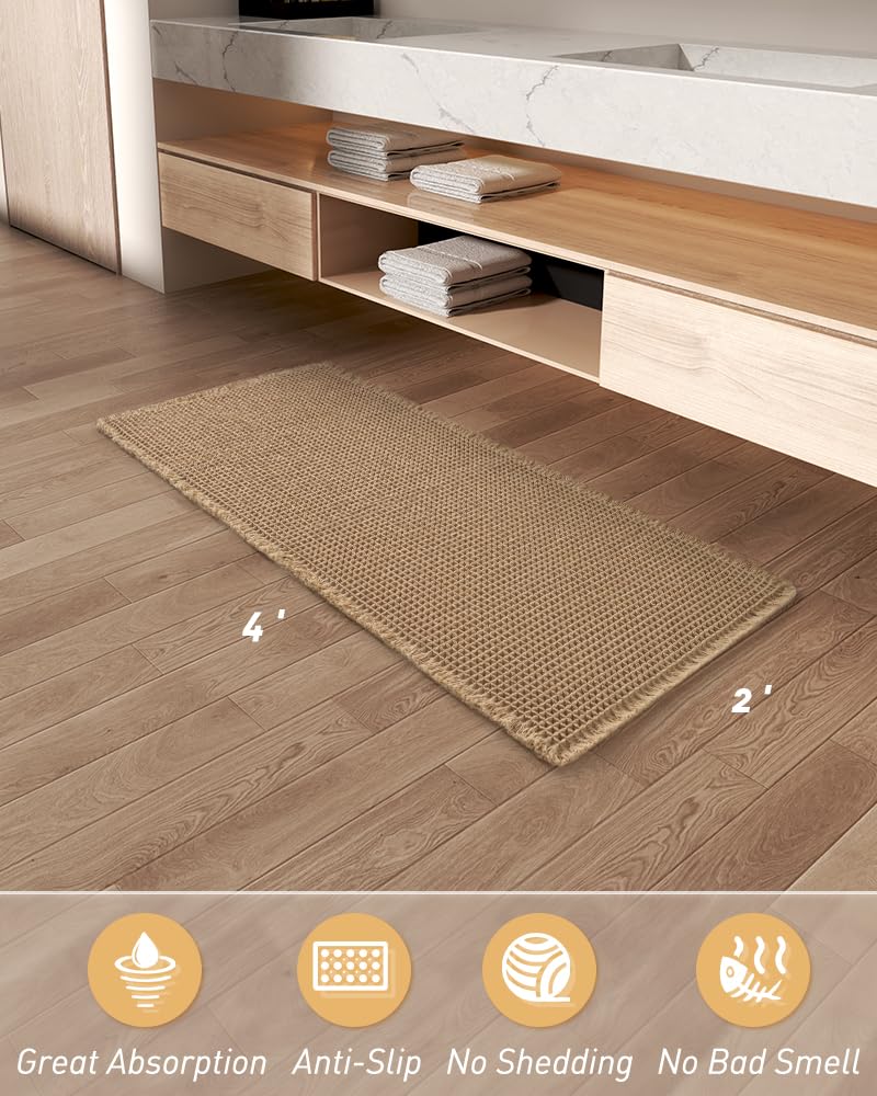 AMOAMI mat in washing machine suggests easy-care durability and freshness