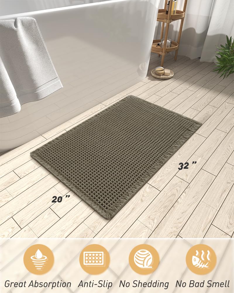 AMOAMI size comparison beside shower illustrating ideal 20x32 coverage benefit