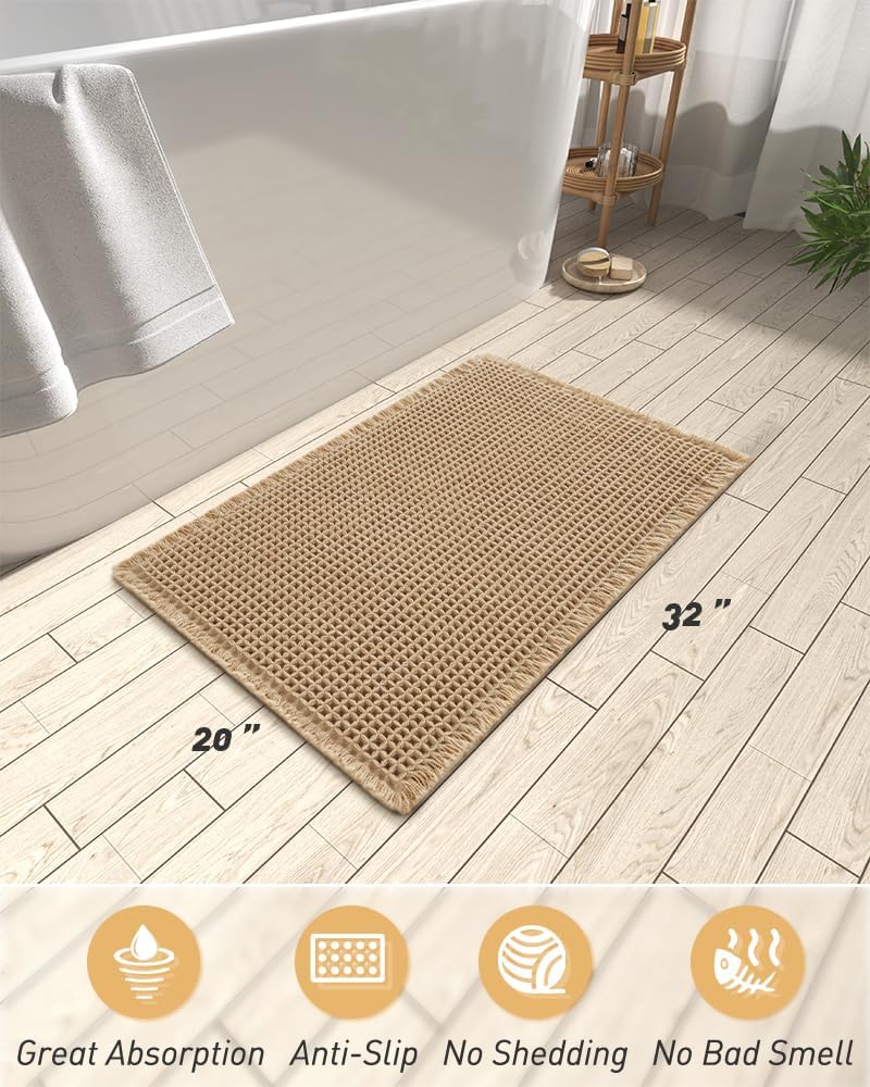 AMOAMI lifestyle shot of feet on mat illustrating soft comfort and warmth