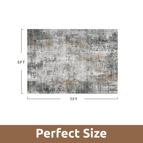 AMOAMI rug folded for washing indicating easy machine-clean care