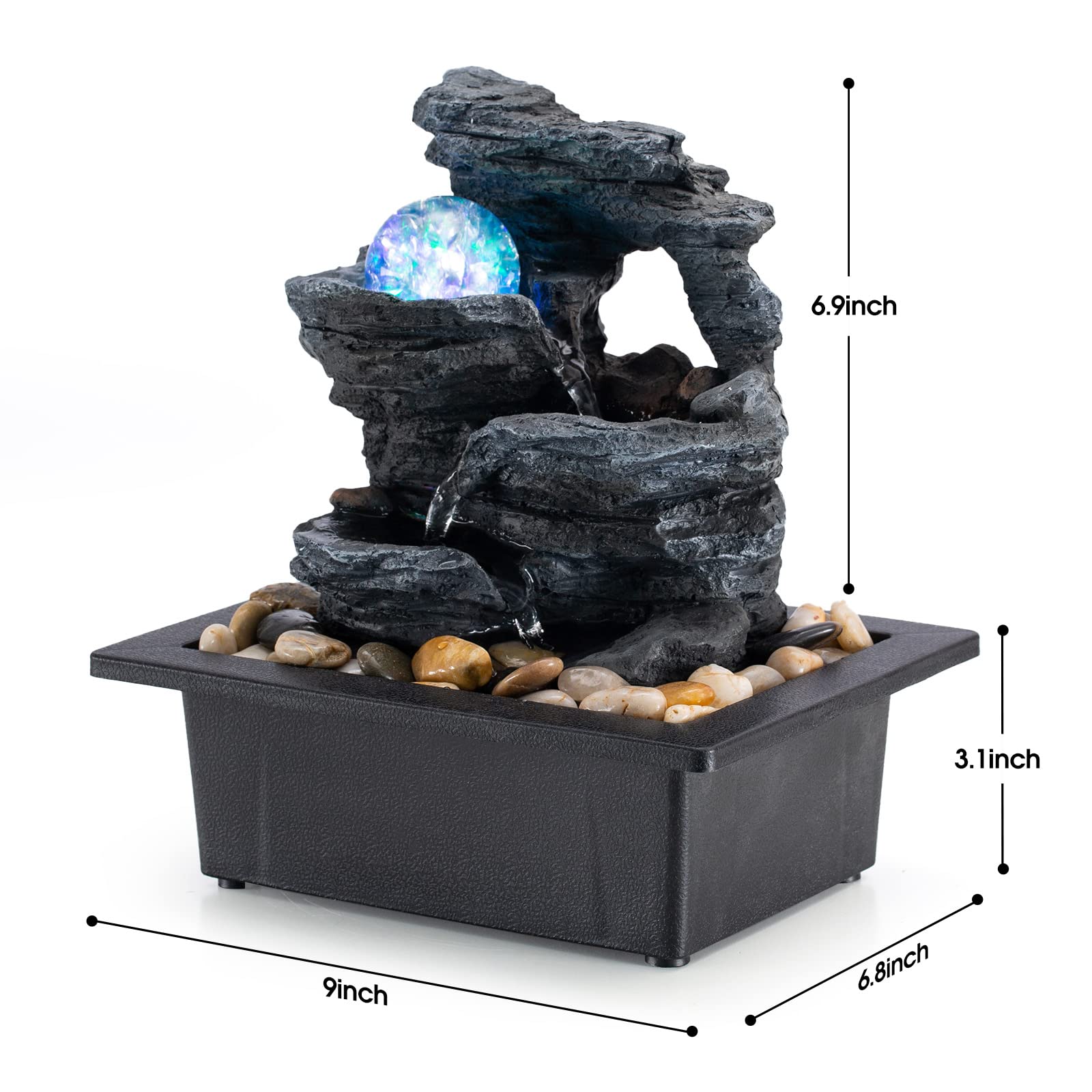 AMOOTEK rolling glass bubble in motion adding playful visual interest