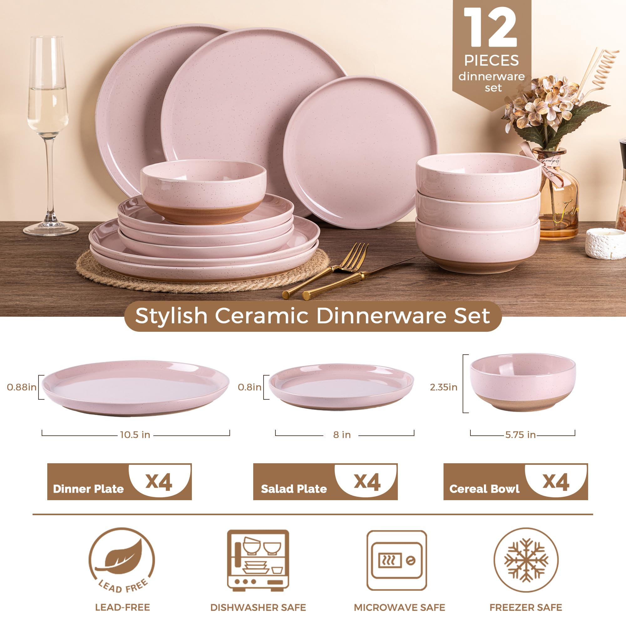 AmorArc detailed shot of 8-inch dessert plate highlighting handcrafted edge