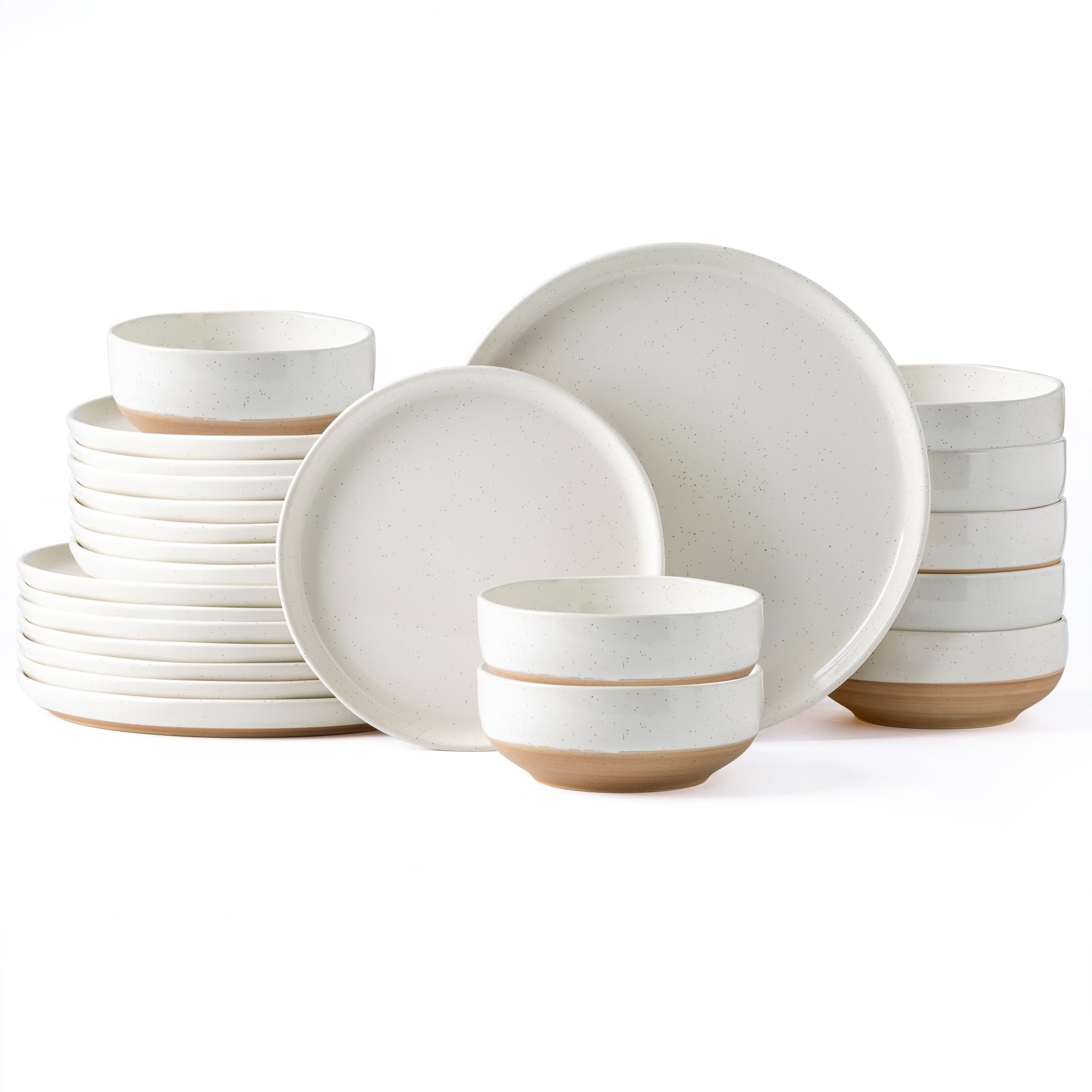 AmorArc front view of full 24-piece set showing elegant table styling and versatility
