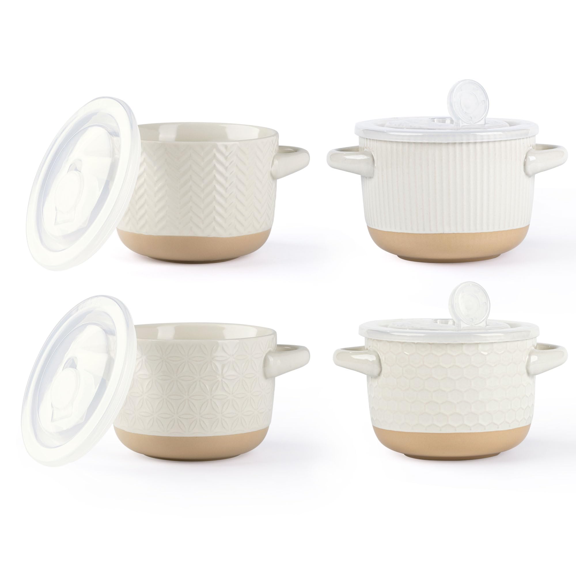 AmorArc front view bowl with lid showing clean design and space-saving benefit