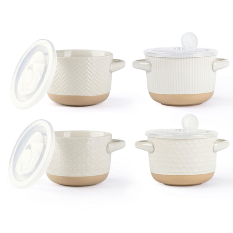 AmorArc front view bowl with lid showing clean design and space-saving benefit