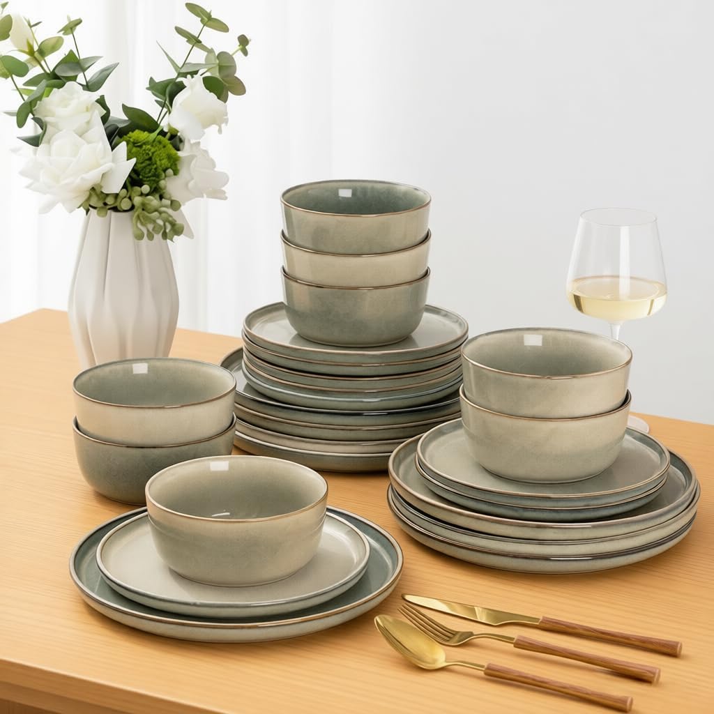 AmorArc table setting lifestyle with plates and bowls creating cozy dinner mood