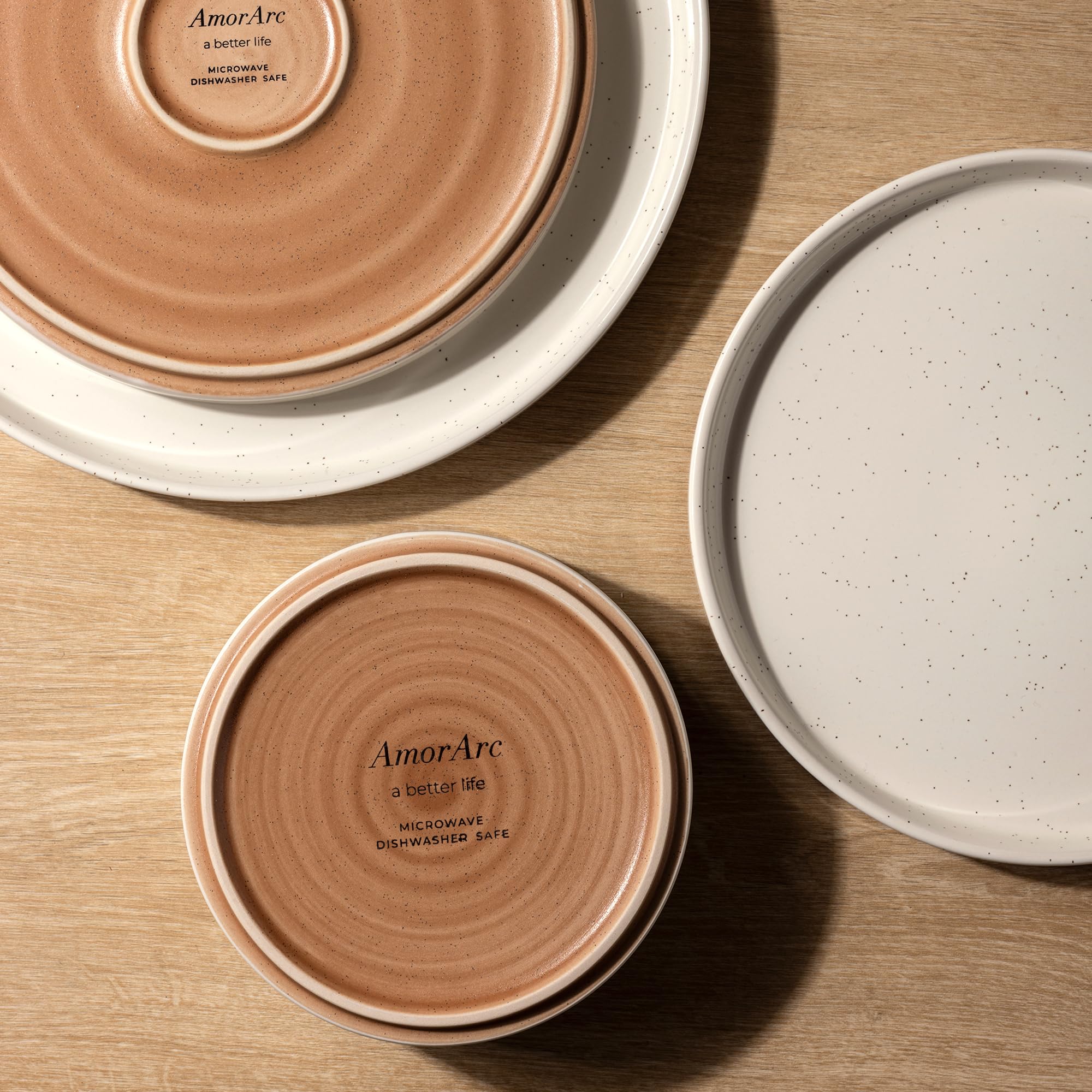 AmorArc terracotta base detail revealing handmade texture and stable non-slip base