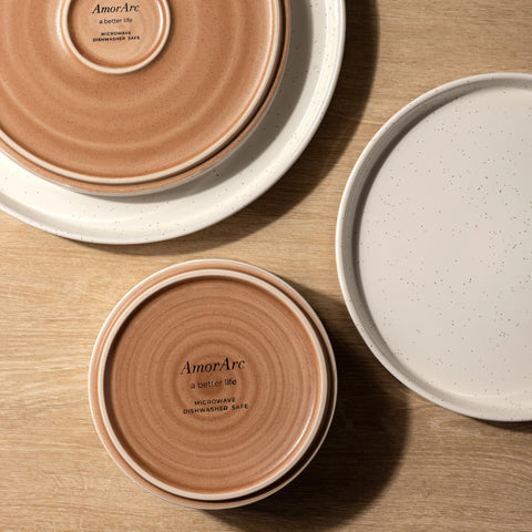 AmorArc terracotta base detail revealing handmade texture and stable non-slip base