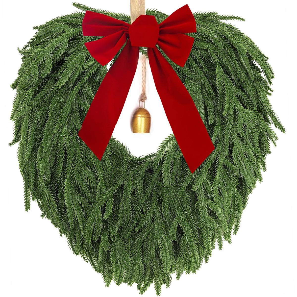 AMORISE front view wreath on door showing inviting curb appeal