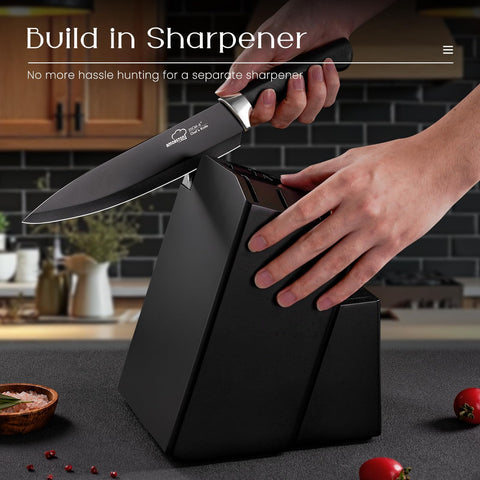 Amorston ergonomic handle close-up showing comfortable grip for reduced fatigue