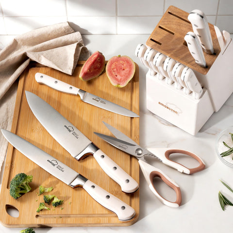 Amorston kitchen shears with paring knife ready for multiuse prep tasks